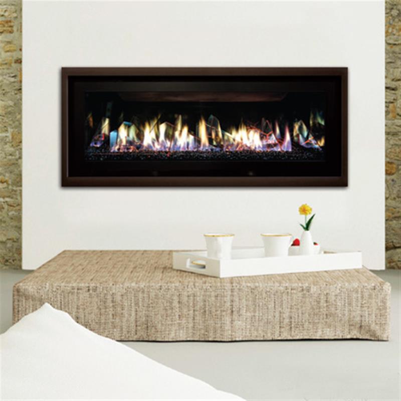 CML58 Contemporary Linear DV Gas Fireplace Fireplace and Chimney