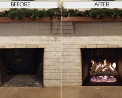 Real Fyre American Oak Gas Logs: Before and After