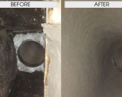 Fireplace Liner and Parge Smoke Chamber Fireplace Liner and Parge Smoke Chamber