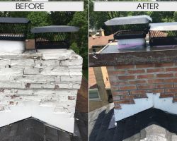 New Chimney Rebuild with industrial grade mortar and new bricks and new concrete crown. New Chimney Rebuild with industrial grade mortar and new bricks and new concrete crown.