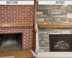 Complete Fireplace Makeover Complete Makeover