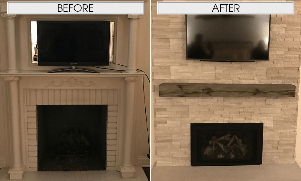 Fireplaces: Before and After