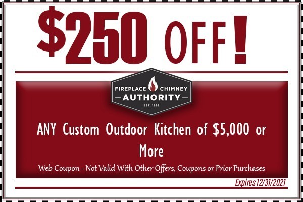 $250 OFF Any Custom Outdoor Kitchen of $5,000 or More
