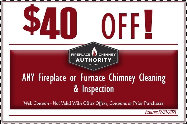 $40 OFF Any Fireplace or Furnace Chimney Cleaning & Inspection
