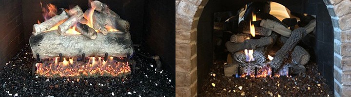 Lava Rock vs Fire Glass - Blog - Fireplace and Chimney Authority