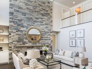 Fireplace Refacing - Cultured Stone