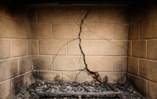 Cracked Refractory Panels
