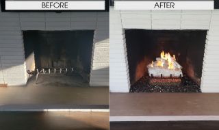 18" Mountain White Birch Logs & G4 Vented Burner 18" Mountain White Birch Logs & G4 Vented Burner