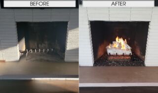 18" Mountain White Birch Logs & G4 Vented Burner 18" Mountain White Birch Logs & G4 Vented Burner