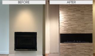 Fireplace Makeover Fireplace Before and After