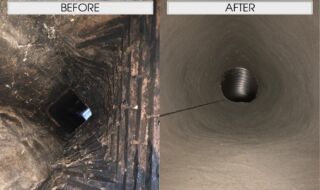 Re-line Fireplace Chimney & Parge Smoke Chamber Re-line Fireplace Chimney & Parge Smoke Chamber