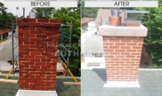 Before & After Chimney Repair Before & After Chimney Repair