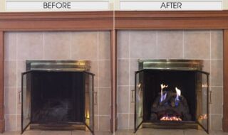 Real Fyre Evening Fyre Gas Logs