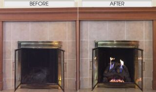Real Fyre Evening Fyre Gas Logs