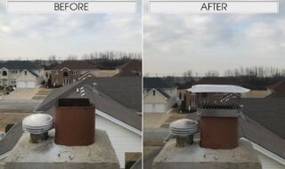 13 x 13 Chimney Cap Install