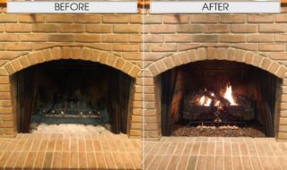 Real Fyre Charred Oak Gas Logs