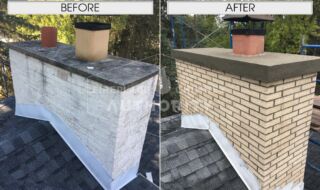 Before & After Chimney Repair Before & After Chimney Repair