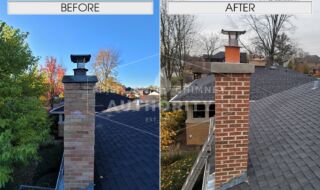 Before & After Chimney Repair Before & After Chimney Repair