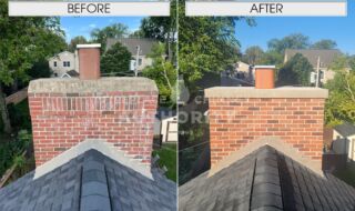 Before & After Chimney Repair Before & After Chimney Repair