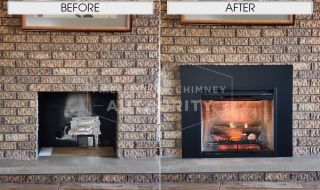Before & After Dimplex Insert