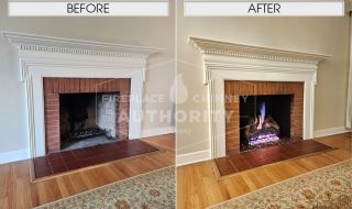 Before & After Gas Log Installation