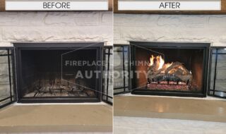 Before & After Gas Log Installation Before & After Gas Log Installation