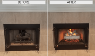 Real Fyre White Birch Log Set