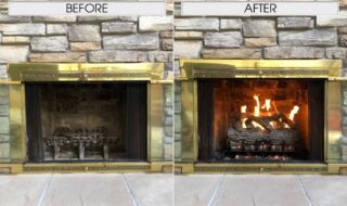 Mountain Crest Oak 24" Gas Log Installment Mountain Crest Oak 24" Gas Log Installment