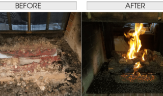 Real Fyre Charred Oak Log Set Real Fyre Charred Oak Gas Logs