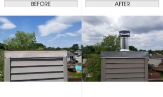 Before & After Stainless Steel Chase Top Before & After Stainless Steel Chase Top