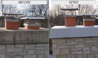 Before & After Chimney Repair Before & After Chimney Repair