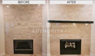 Before & After Gas Logs / Mantel Before & After Gas Logs / Mantel