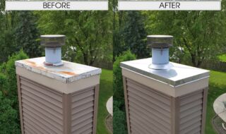 New Stainless Steel Chase Top Before & After Chase Top