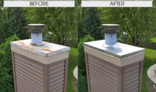 New Stainless Steel Chase Top Before & After Chase Top