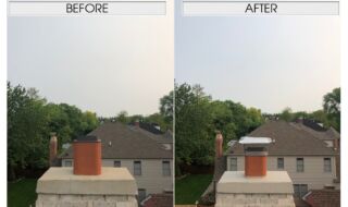 Fresh Chimney Crown Coat and New Chimney Cover