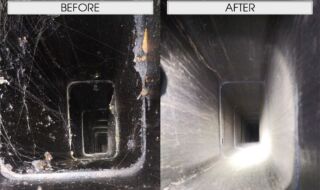 Before & After Chimney Cleaning Before & After Chimney Cleaning