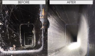 Before & After Chimney Cleaning Before & After Chimney Cleaning