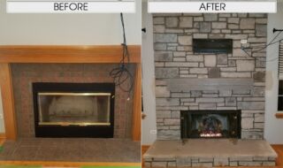Arlington Ledgestone Fireplace Arlington Ledgestone Fireplace