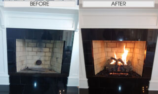 Before & After Log Set Includes G31 Burner with 24" Charred Oak Gas Log Set. G31 Before & After