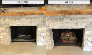 Gas Logs Before & After Gas Logs Before & After