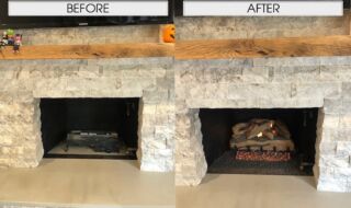 Gas Logs Before & After Gas Logs Before & After