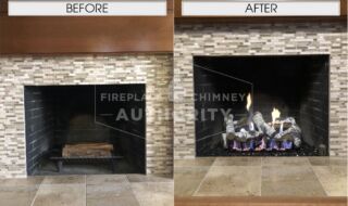 Before & After Birch Burncrete Logs Before & After Birch Burncrete Logs