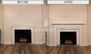 Before & After Visser Mantel Before & After Visser Mantel