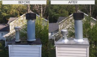 New Custom Stainless Steel Chase Top Before & After Chase Top