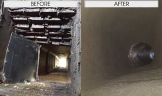 Smoke Chamber and Installed Liner Smoke Chamber and Installed Liner