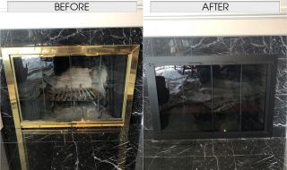 Stoll Custom Bar Iron Door Before & After Stoll Custom Bar Iron Door Before & After