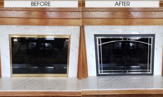 Stoll Custom Bar Iron Fireplace Door Stoll Custom Bar Iron Fireplace Door