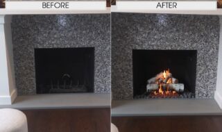 White Birch Logs with G4 Burner System White Birch Logs with G4 Burner System