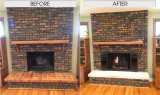 Fireplace and Gas Log Install with Custom Stoll Iron Glass Door, a Custom Limestone Hearth, and Golden Oak Designer Plus Gas Logs Fireplace and Gas Log Install with Custom Stoll Iron Glass Door, a Custom Limestone Hearth, and Golden Oak Designer Plus Gas Logs