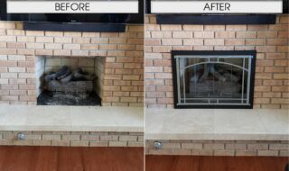 Before and After Stoll Black Iron Glass Door Before and After Stoll Black Iron Glass Door